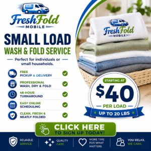 Small Load Wash & Fold Laundry Service